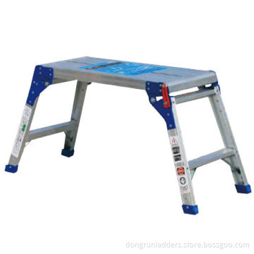 Slip-resistant Work Platform Ladder with Lock Legs, Safe Design, 150kg Maximum Load